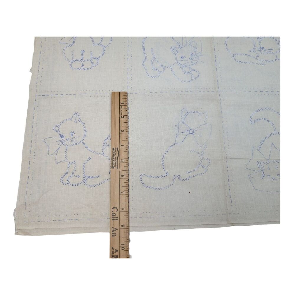 Vintage Kitty Cat Cute Fun Boot Transfer Patterns, MCM‎ Iron On Transfers, 1960s - Picture 8 of 9